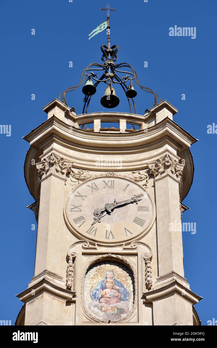 Italie, Rome, Oratorio dei Filippini, torre dell'orologio, tour de l'horloge Banque D'Images