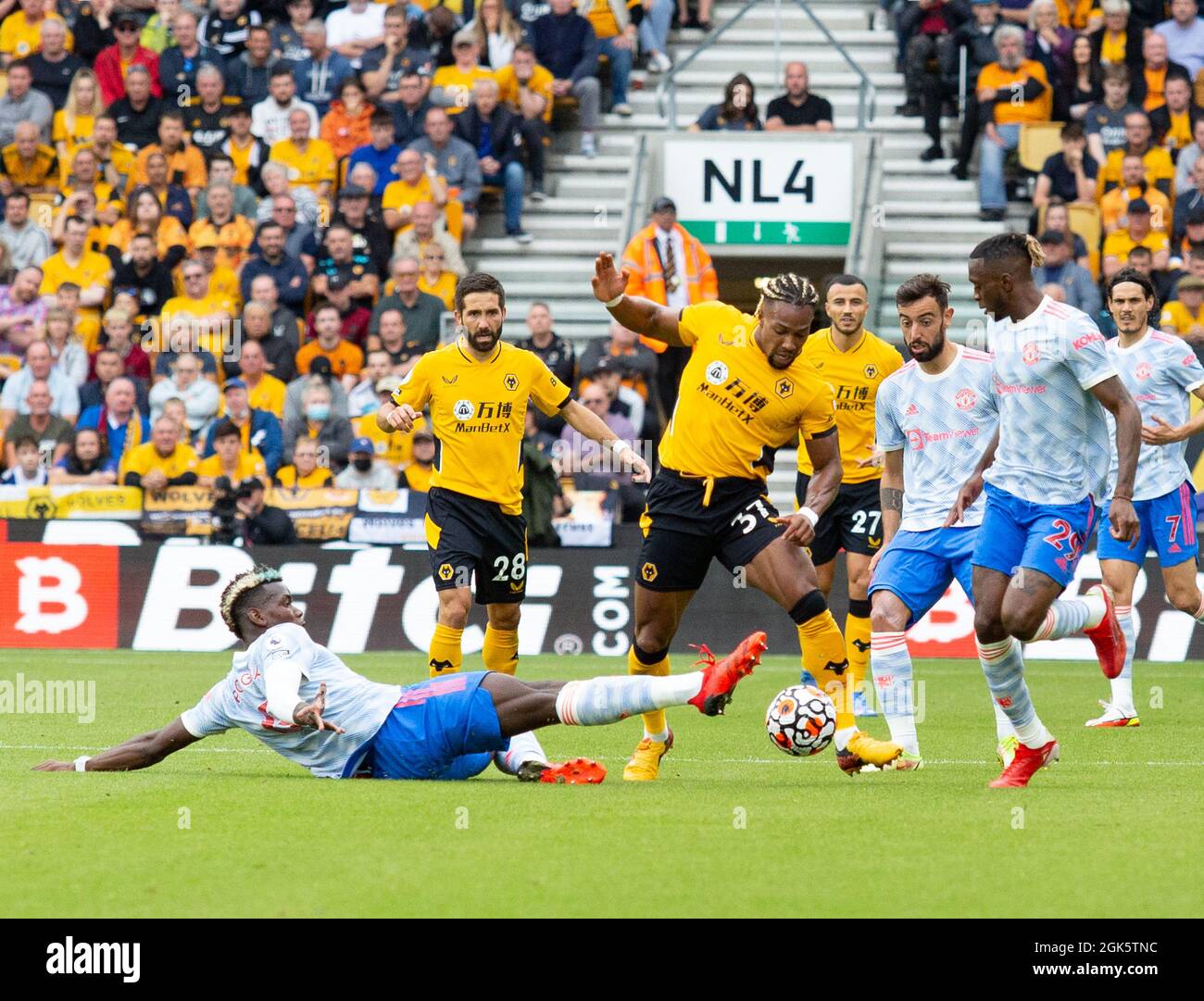 Photo: Gustavo Pantano/AHPIX LTD, football, Premier League, Wolverhampton Wanderers contre Manchester United, Molineux Stadium, Wolverhampton, Royaume-Uni, 29/08/ Banque D'Images