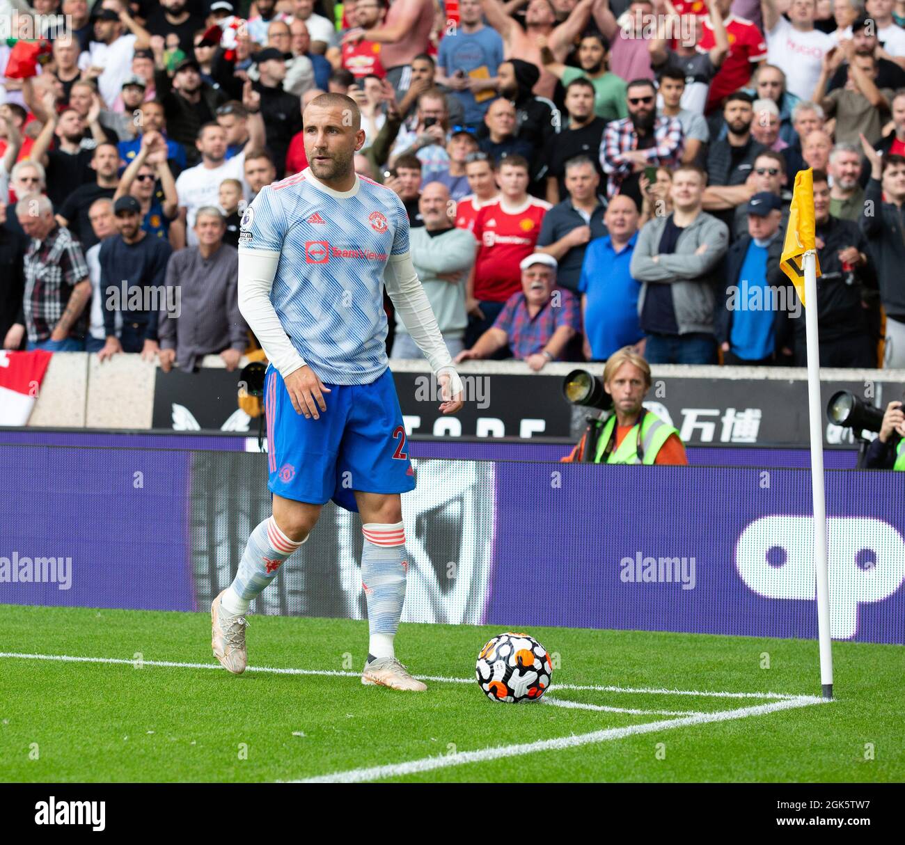 Photo: Gustavo Pantano/AHPIX LTD, football, Premier League, Wolverhampton Wanderers contre Manchester United, Molineux Stadium, Wolverhampton, Royaume-Uni, 29/08/ Banque D'Images