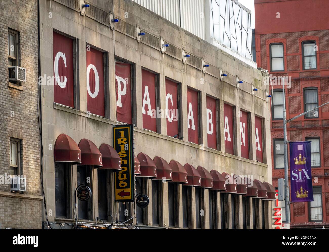 The Copacabana Night Club emplacement précédent, Times Square, 2021, NYC, Etats-Unis Banque D'Images
