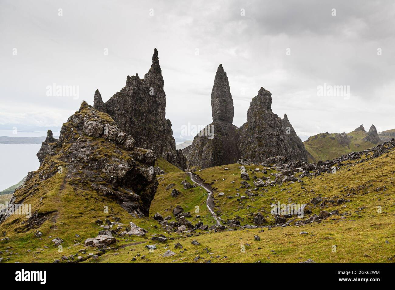 Île de Sky le vieux homme de Storr Banque D'Images