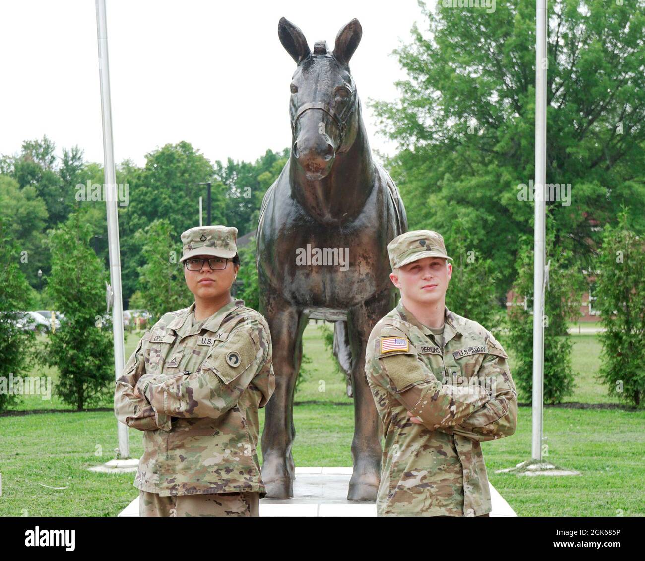 Les soldats du 1er Commandement du soutien du théâtre célèbrent la Journée de l'égalité des femmes à fort KNOX, Kentucky. Banque D'Images