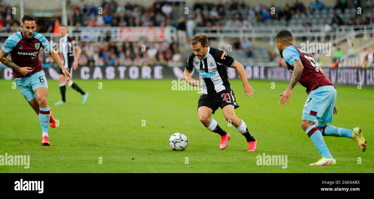 Photo: Alex BoE/AHPIX LTD, football, Carabao Cup second Round, Newcastle United contre Burnley, St James Park, Newcastle, Royaume-Uni, 25/08/21, K.O 7.45pmHoward Banque D'Images