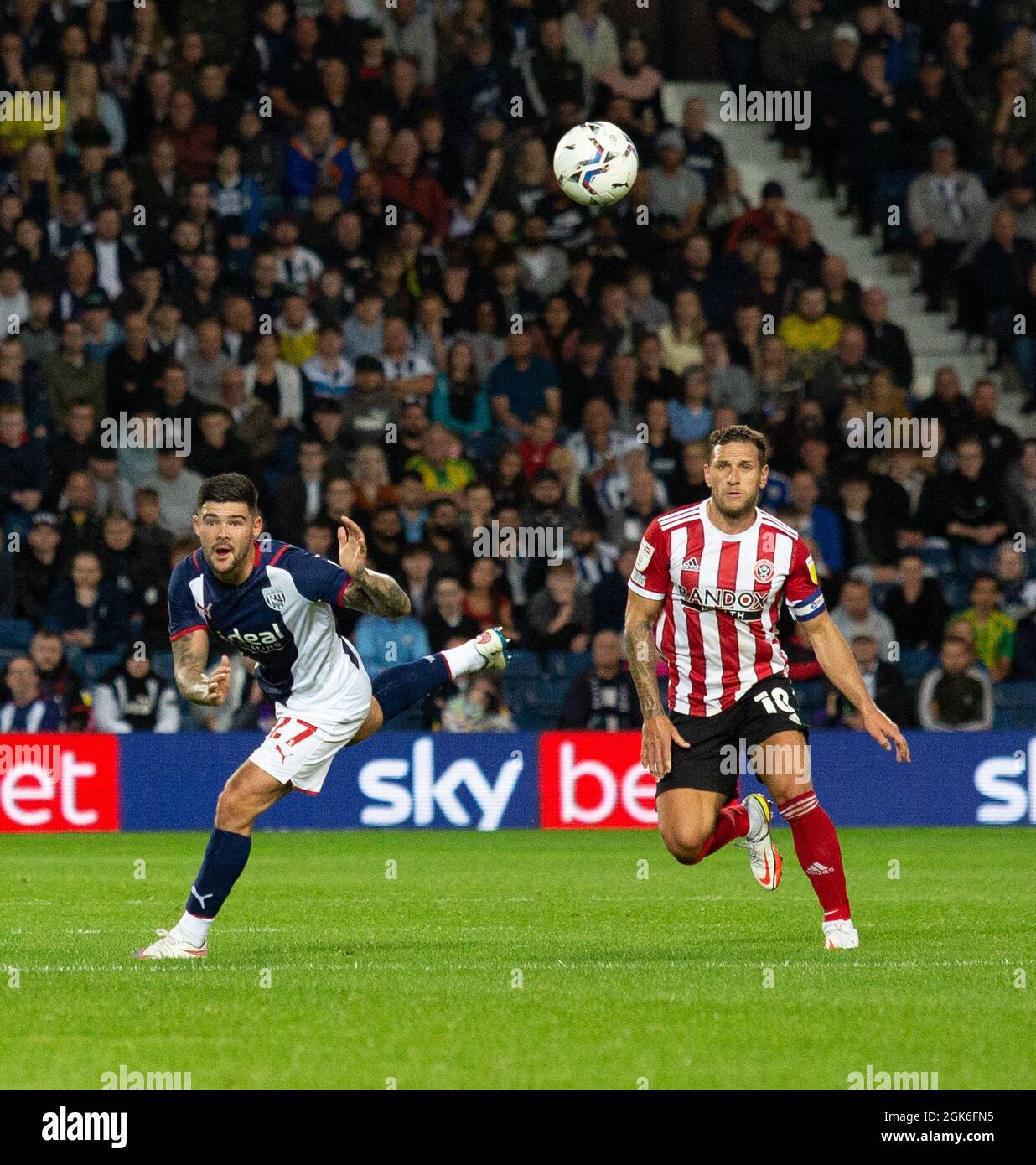 Photo: Gustavo Pantano/AHPIX LTD, football, championnat Sky Bet, West Bromwich Albion v Sheffield United, The Hawthorns, Birmingham, Royaume-Uni, 18/08/21, Banque D'Images