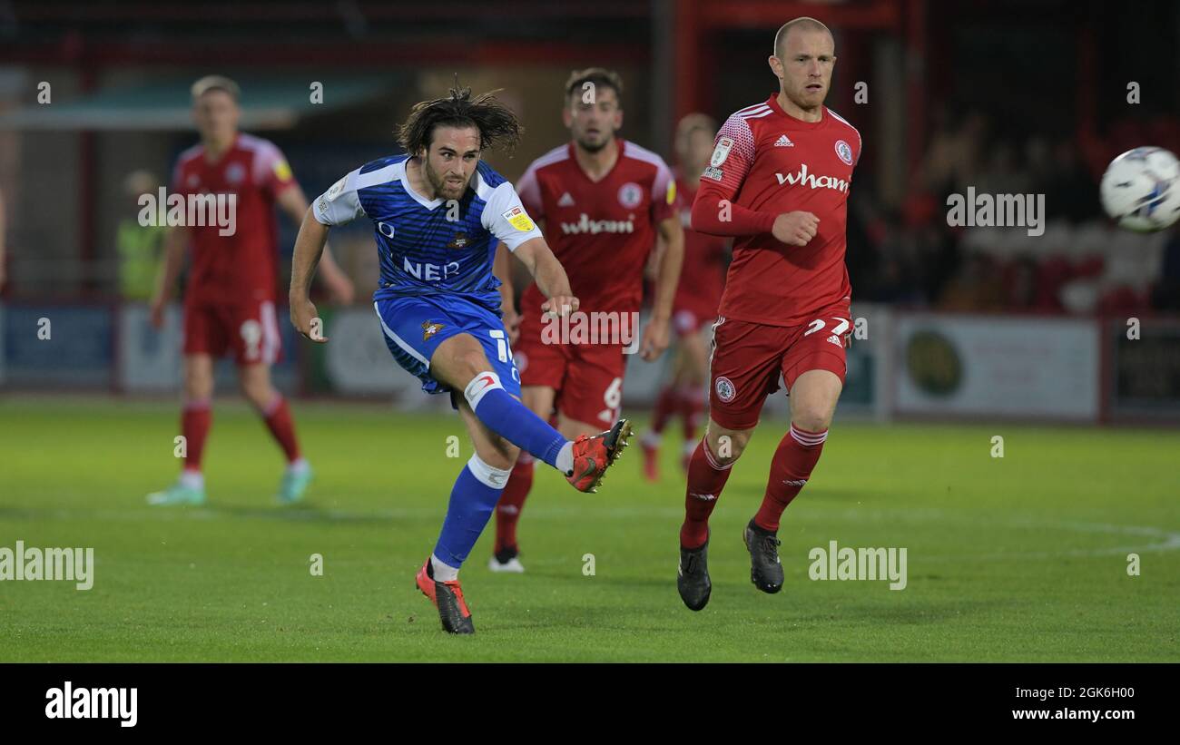 Picture Howard Roe/AHPIX LTD, football, SkyBet; League One; Accrington Stanley v Doncaster Rovers; 17/8/2021 19h45; Wham Stadium; Howard Roe 07973739 Banque D'Images