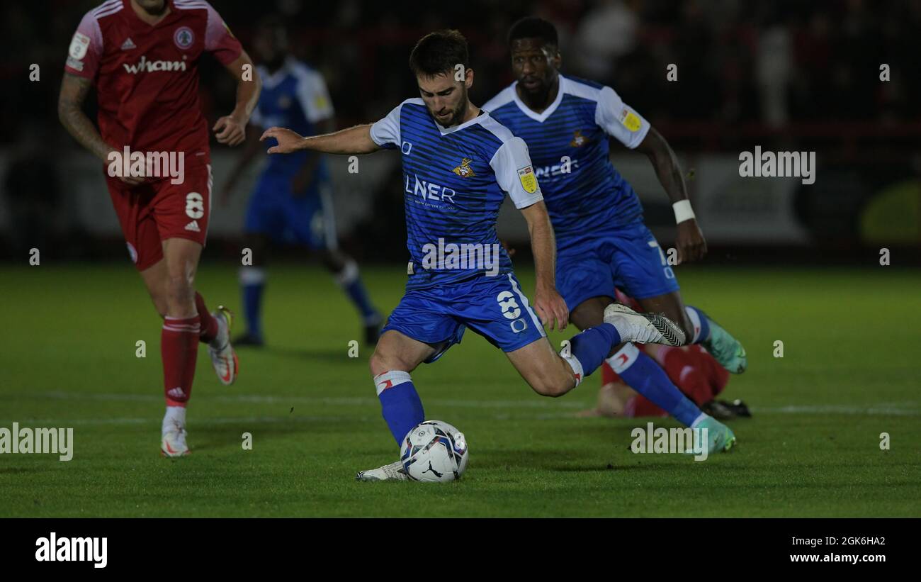 Picture Howard Roe/AHPIX LTD, football, SkyBet; League One; Accrington Stanley v Doncaster Rovers; 17/8/2021 19h45; Wham Stadium; Howard Roe 07973739 Banque D'Images