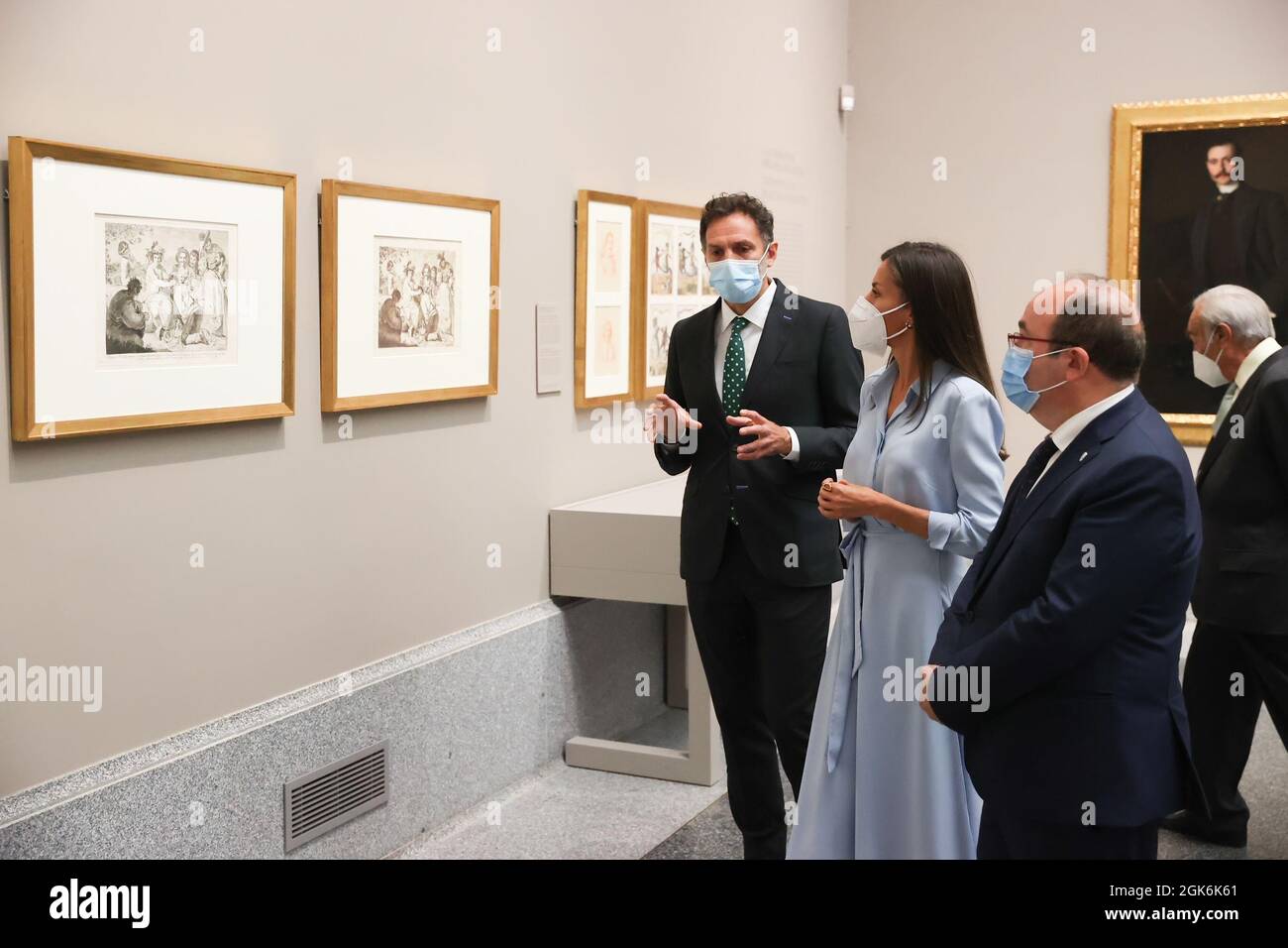 Madrid, Espagne. 13 septembre 2021. **NO ESPAGNE** la Reine Letizia d’Espagne assiste à l’inauguration de l’exposition «quarante ans d’amitié. Dons de la Fondation amis du Musée du Prado au Musée du Prado le 13 septembre 2021 à Madrid, Espagne. Crédit : Jimmy Olsen/Media Punch/Alay Live News Banque D'Images