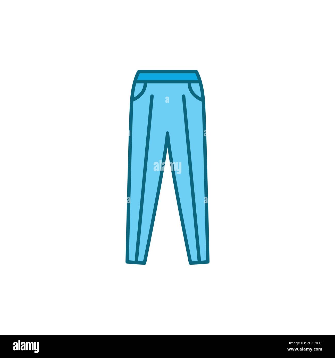 Pantalon classique ligne de couleur icône. Pictogramme pour page Web,  application mobile, Promo Image Vectorielle Stock - Alamy