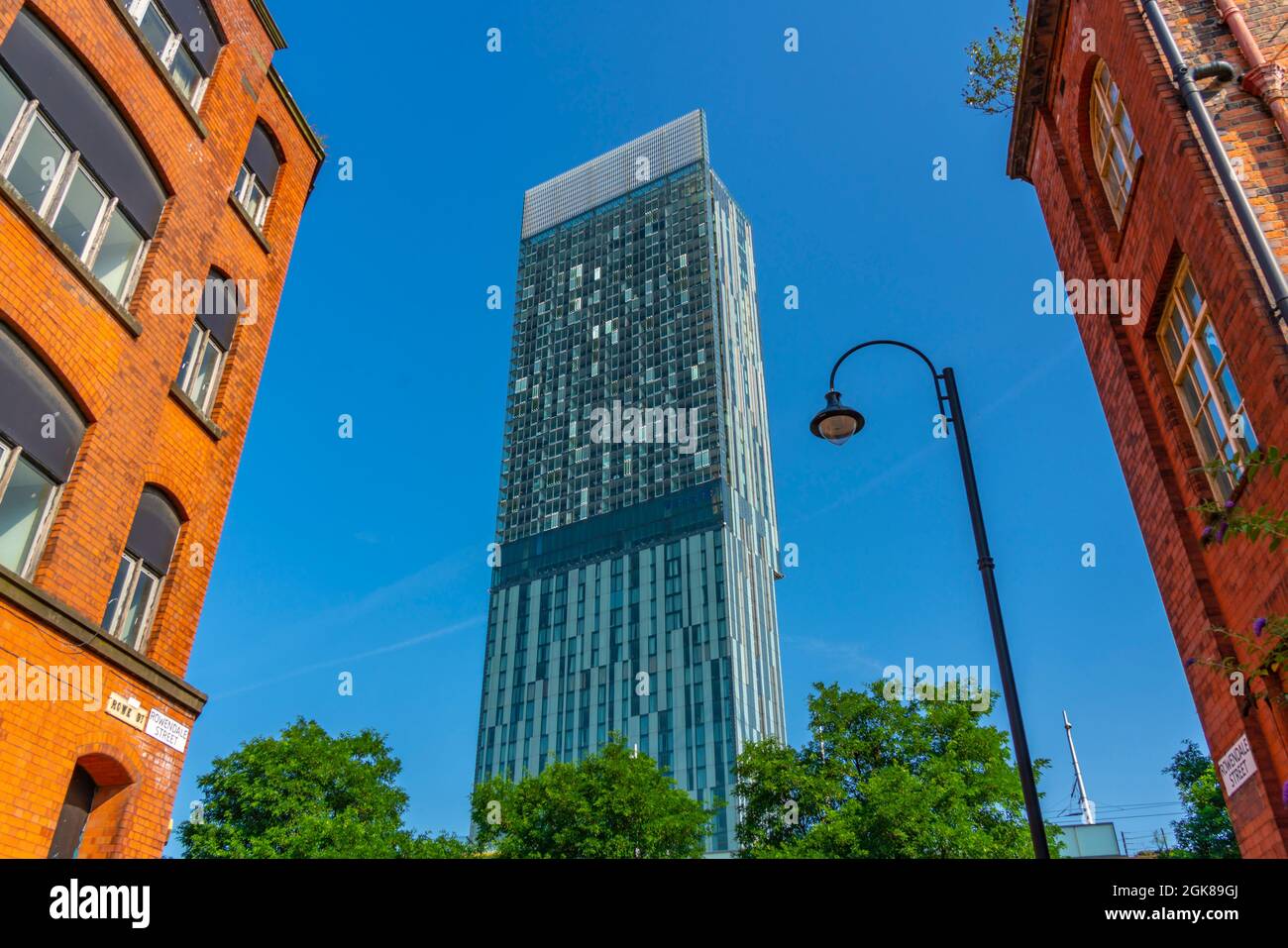 Vue sur l'architecture ancienne et nouvelle dont 301 Deansgate , Manchester, Lancashire, Angleterre, Royaume-Uni, Europe Banque D'Images