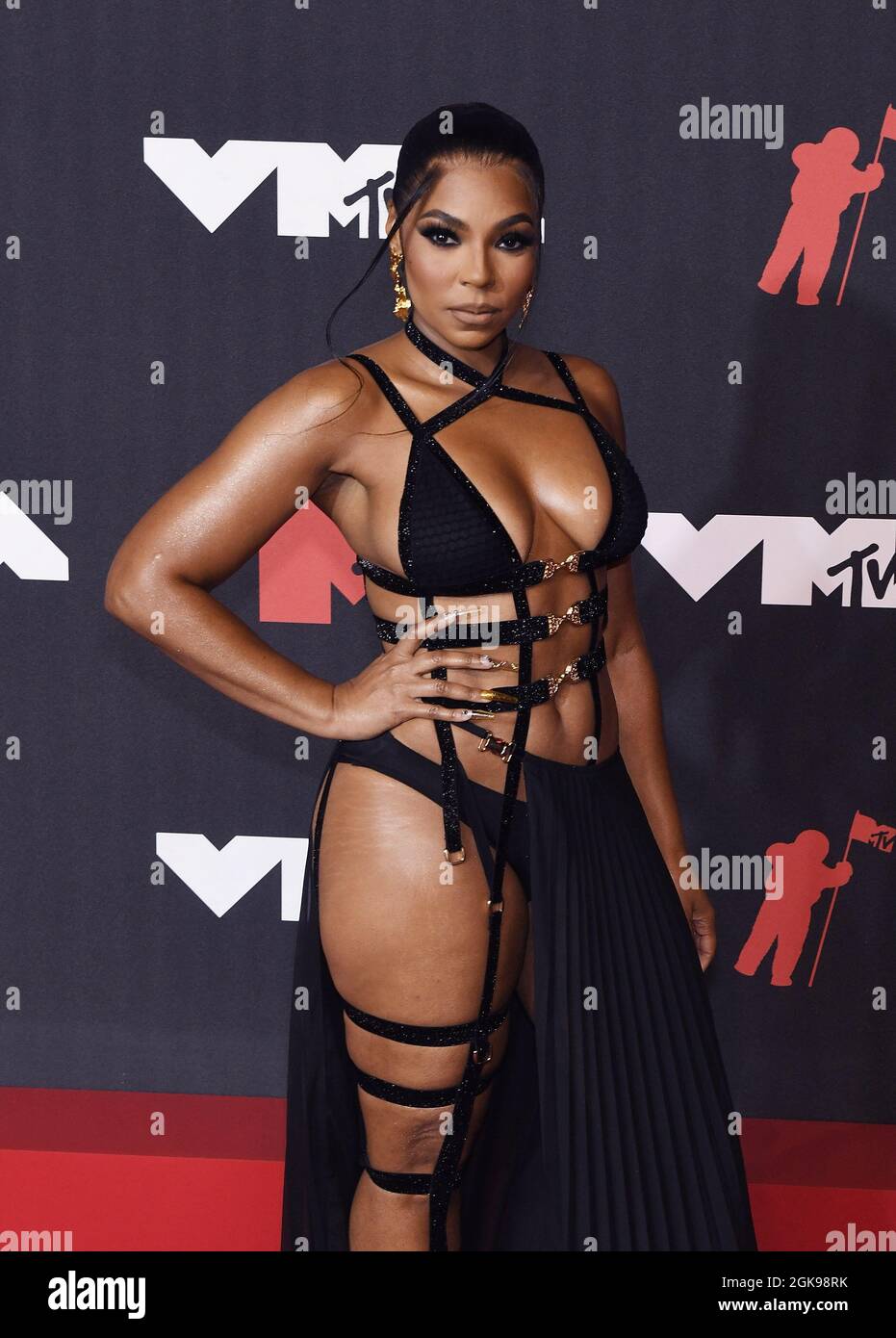 Ashanti participe aux MTV Video Music Awards 2021 au Barclays Center le 12 septembre 2021 dans le quartier de Brooklyn à New York. Photo : Jeremy Smith/imageSPACE/Sipa USA Banque D'Images