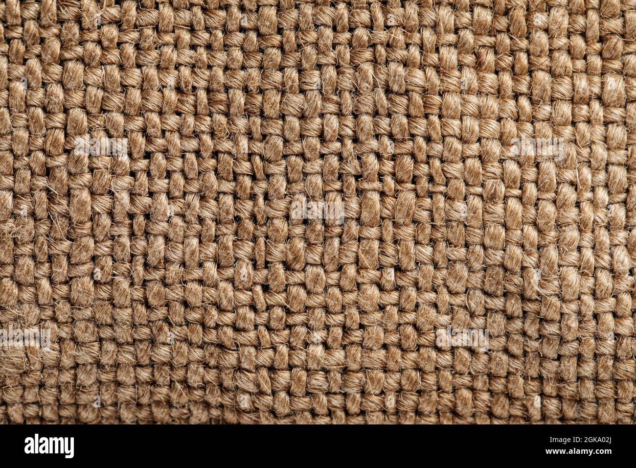 Sac de farine brun jute jute motif de texture Banque D'Images