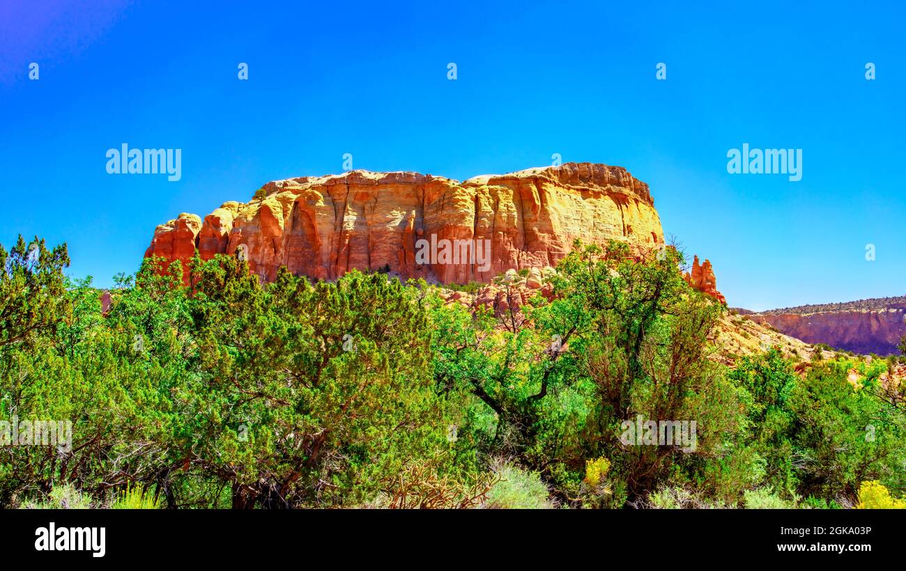 Ghost Ranch New Mexico Cliffs Banque D'Images