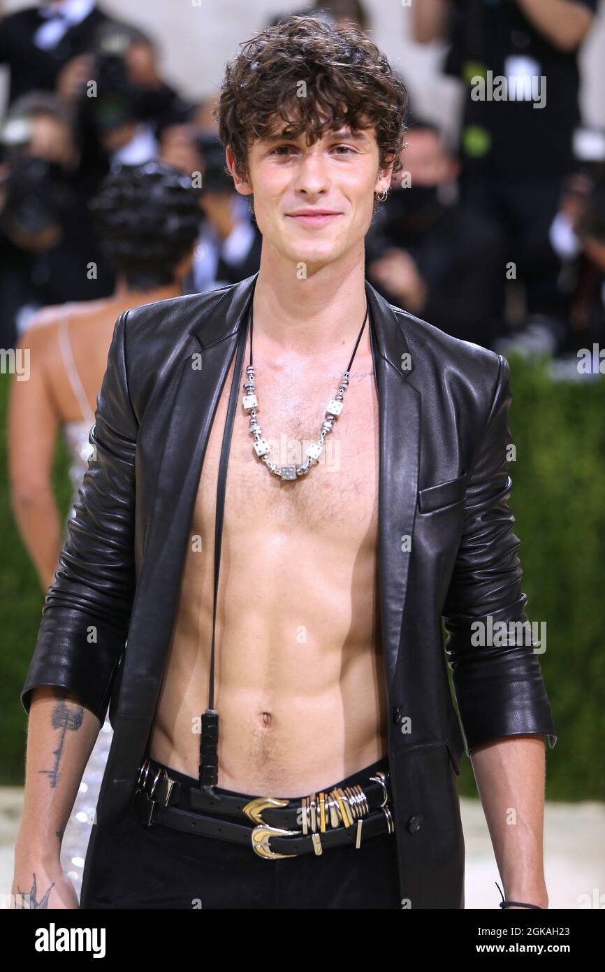 New York, États-Unis. 13 septembre 2021. Shawn Mendes participant au  Metropolitan Museum of Art Costume Institute Averment Gala 2021 à New York  City, NY, États-Unis, le 13 septembre 2021. Photo de Charles