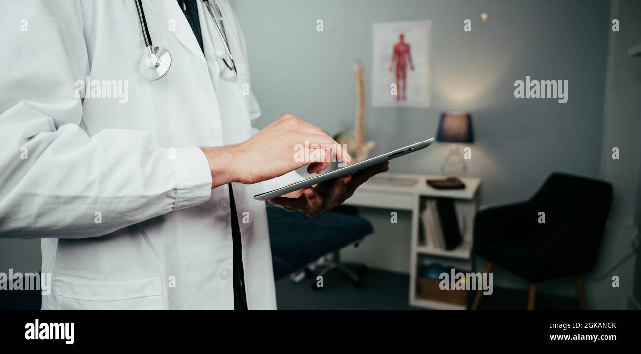 Gros plan sur une tablette numérique Banque D'Images
