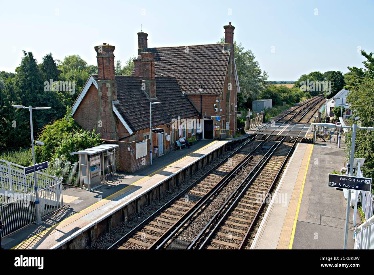 Gare de Wye, Kent, Royaume-Uni Banque D'Images