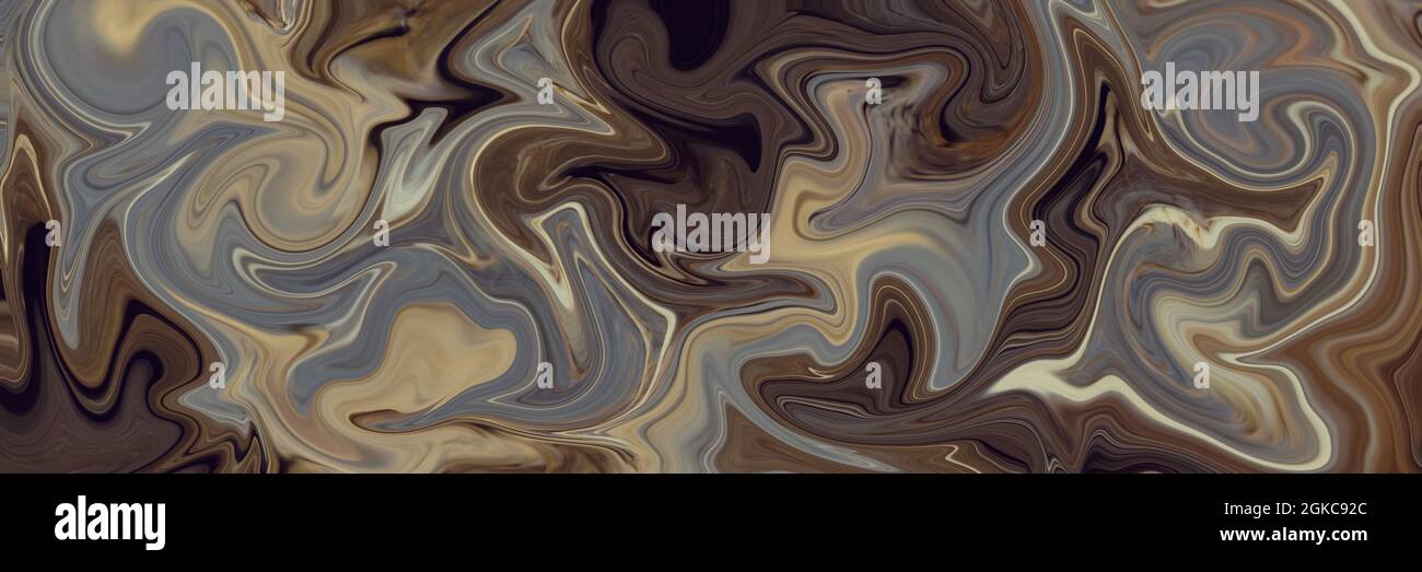 Arrière-plan ornemental avec motifs abstraits. Peinture liquide texture abstraite, technique artistique. Une combinaison colorée de couleurs vives en acrylique. Banque D'Images