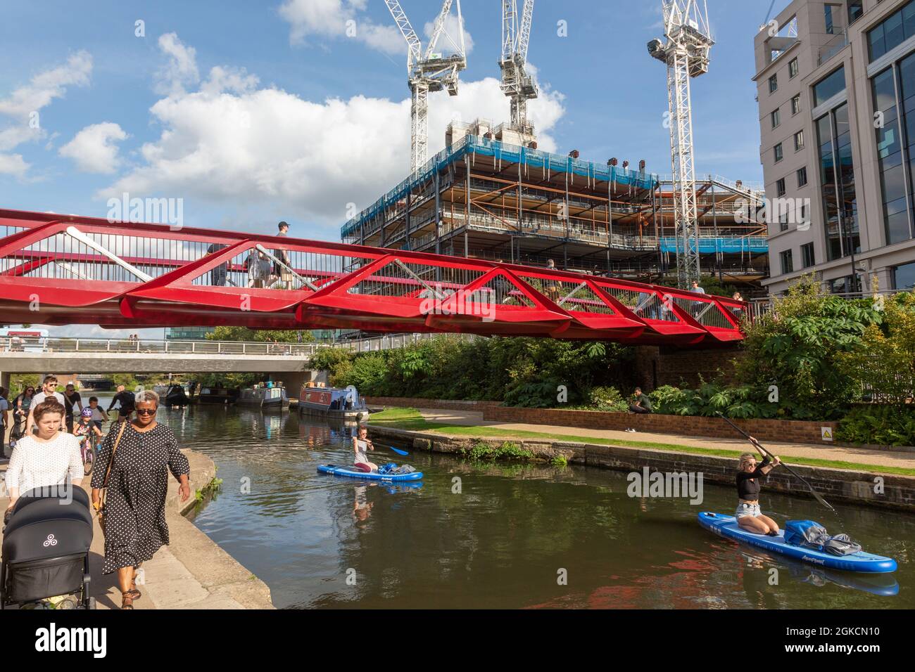 Esperance Bridge, King's Cross, Londres, Royaume-Uni Banque D'Images