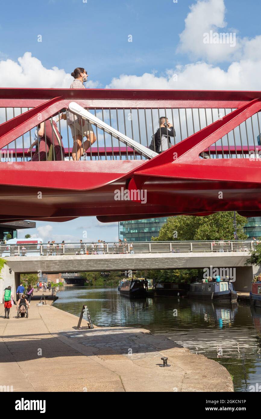 Esperance Bridge, King's Cross, Londres, Royaume-Uni Banque D'Images