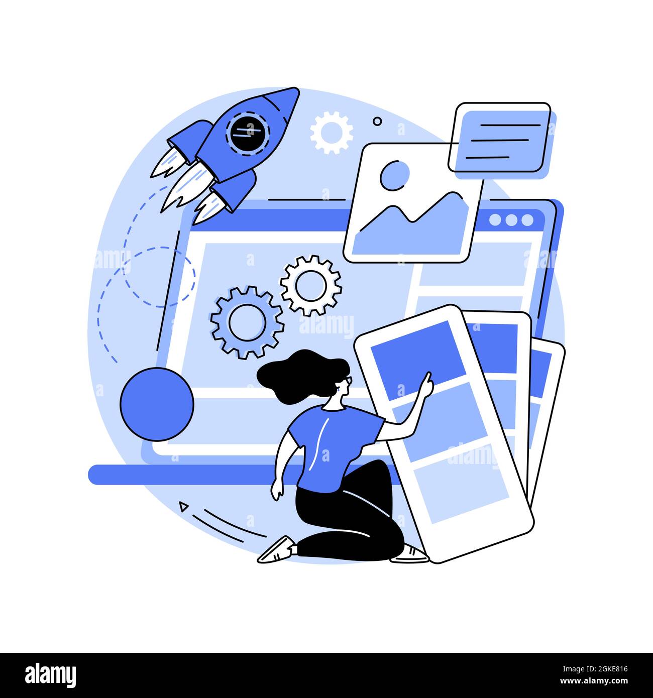 Conception du site concept abstrait illustration vectorielle. Illustration de Vecteur