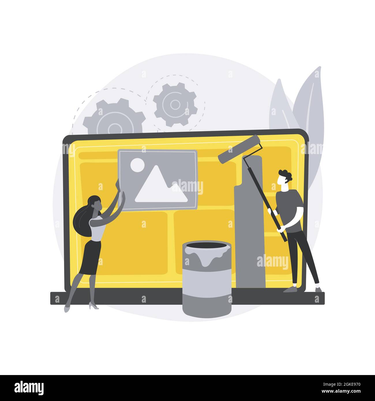 Conception du site concept abstrait illustration vectorielle. Illustration de Vecteur