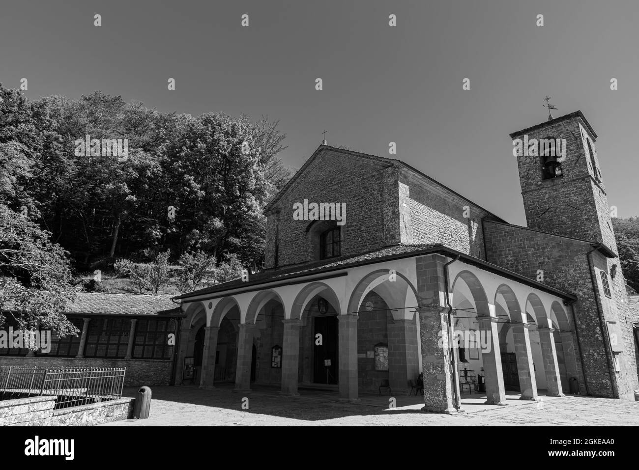 Le sanctuaire franciscain de la Verna (province d'Arezzo) est célèbre pour être le lieu où Saint François d'Assise a reçu les stigmates le septembre Banque D'Images