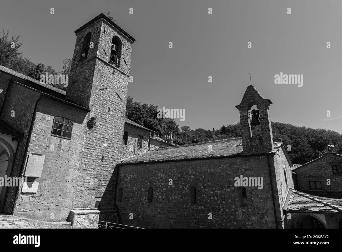 Le sanctuaire franciscain de la Verna (province d'Arezzo) est célèbre pour être le lieu où Saint François d'Assise a reçu les stigmates le septembre Banque D'Images