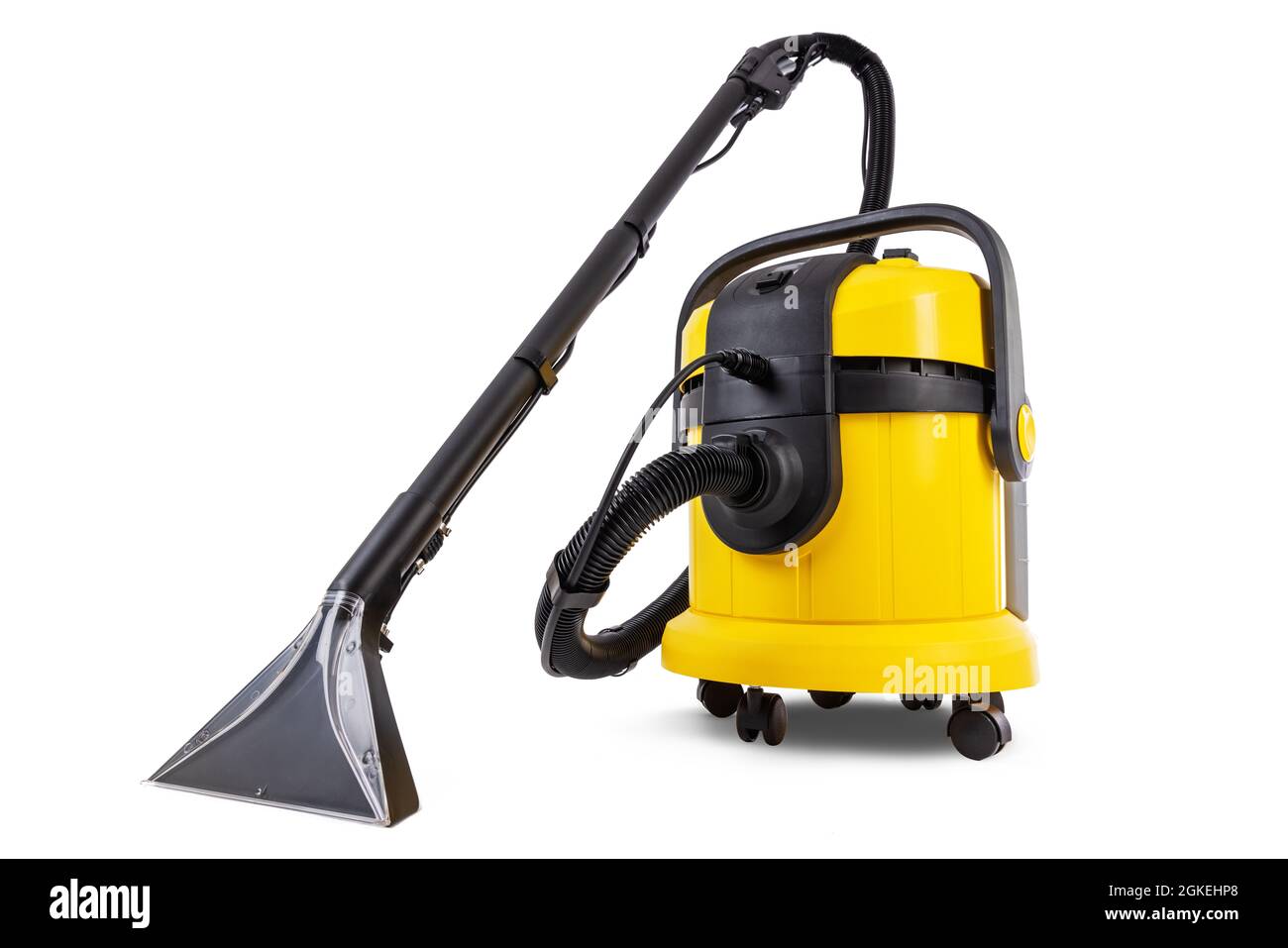 Aspirateur isolé sur fond blanc Banque D'Images