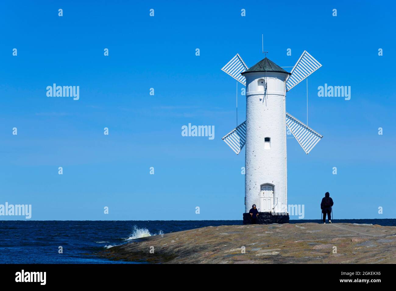 Ancien moulin, Swinoujscie, Poméranie occidentale, Pologne Banque D'Images