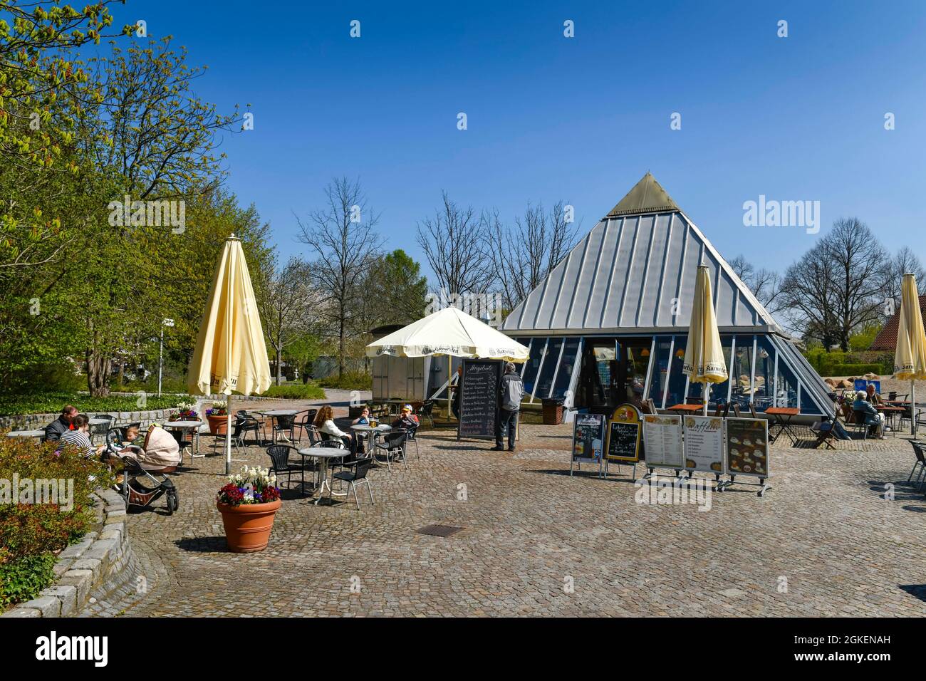 Milk Bar, Britzer Garten, Britz, Neukoelln, Berlin, Allemagne Banque D'Images