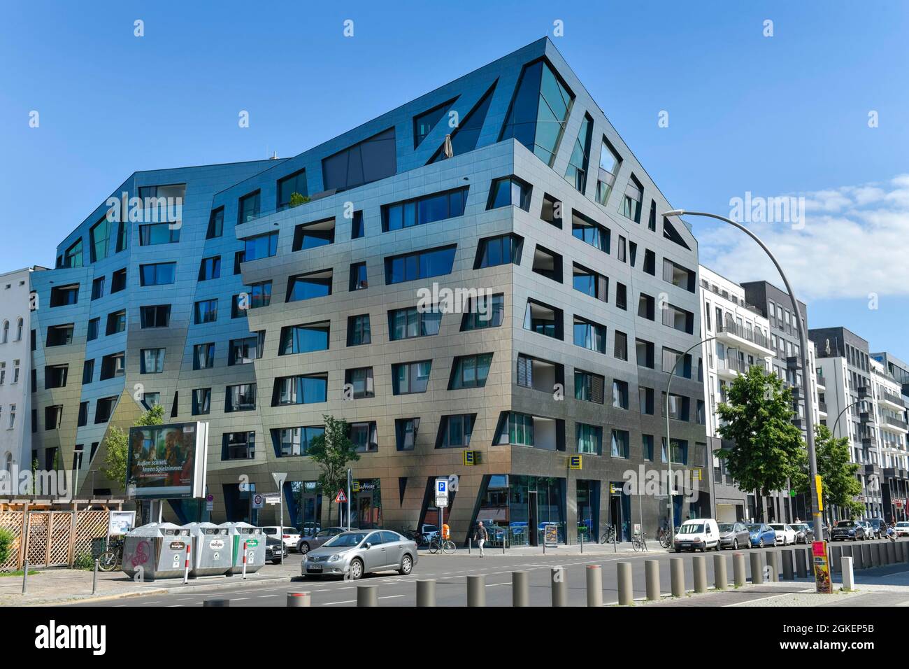Bâtiment résidentiel Sapphire par Daniel Libeskind, Chausseestrasse, Mitte, Berlin, Allemagne Banque D'Images