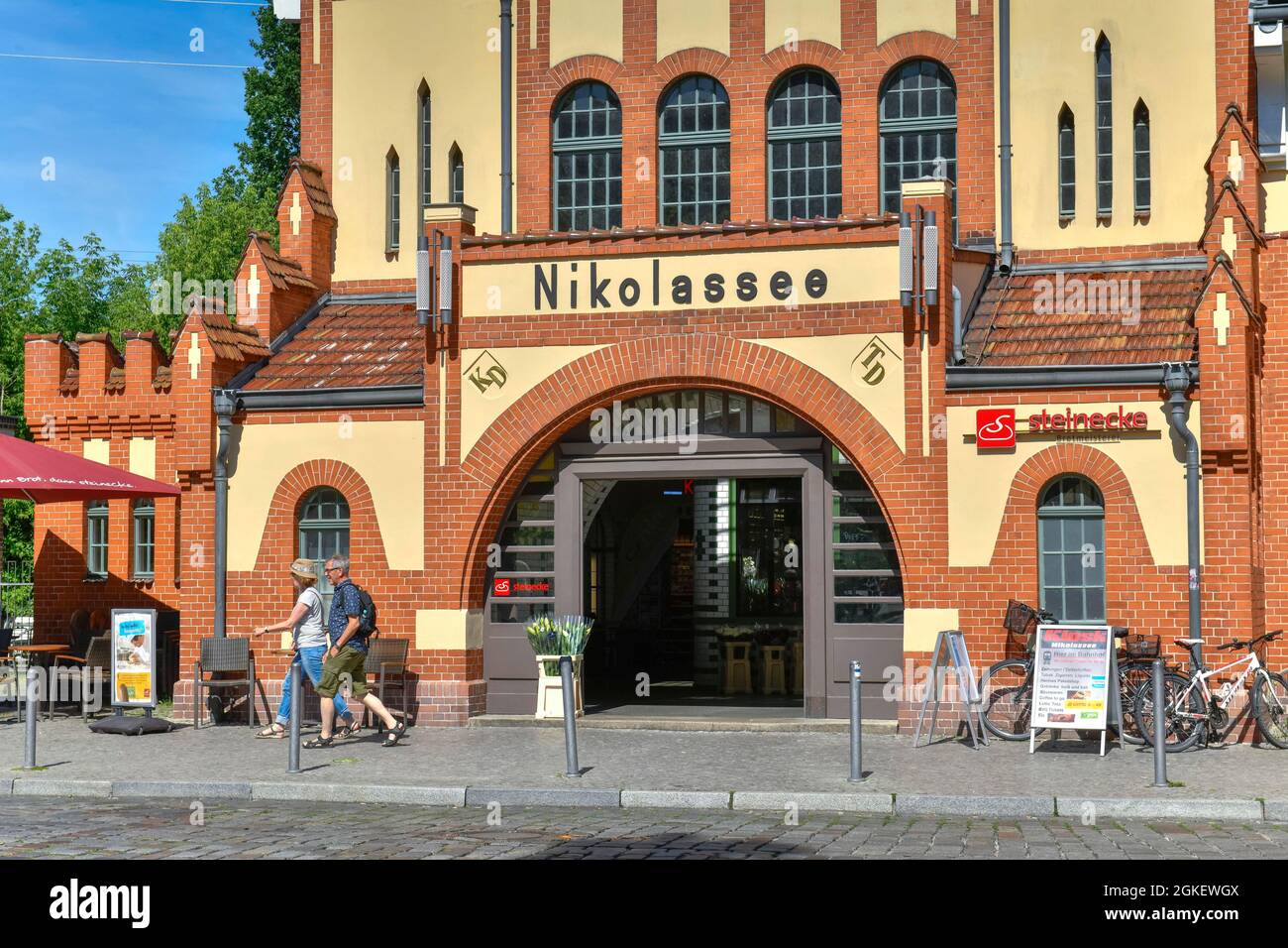 Gare de S-Bahn, Nikolassee, Zehlendorf, Berlin, Allemagne Banque D'Images