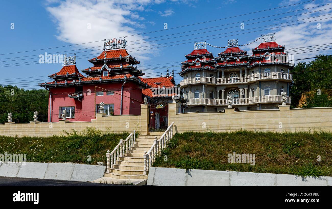 Le palais tzigane de Hunedoara en Roumanie Banque D'Images
