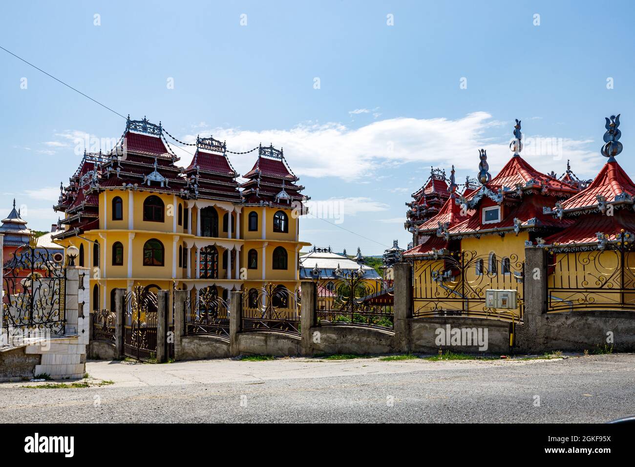 Le palais tzigane de Hunedoara en Roumanie Banque D'Images