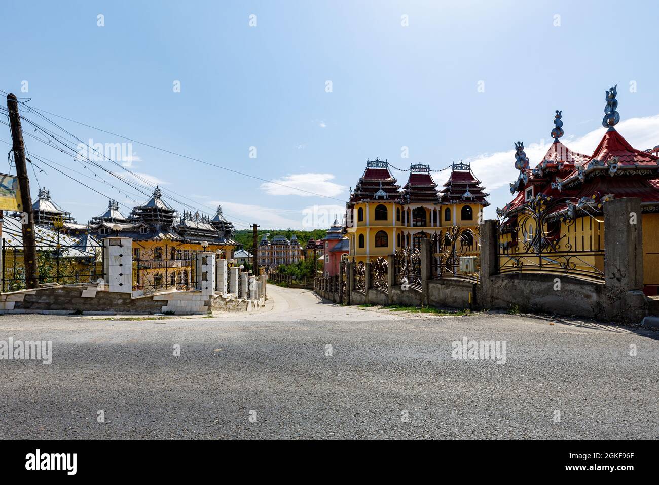 Le palais tzigane de Hunedoara en Roumanie Banque D'Images