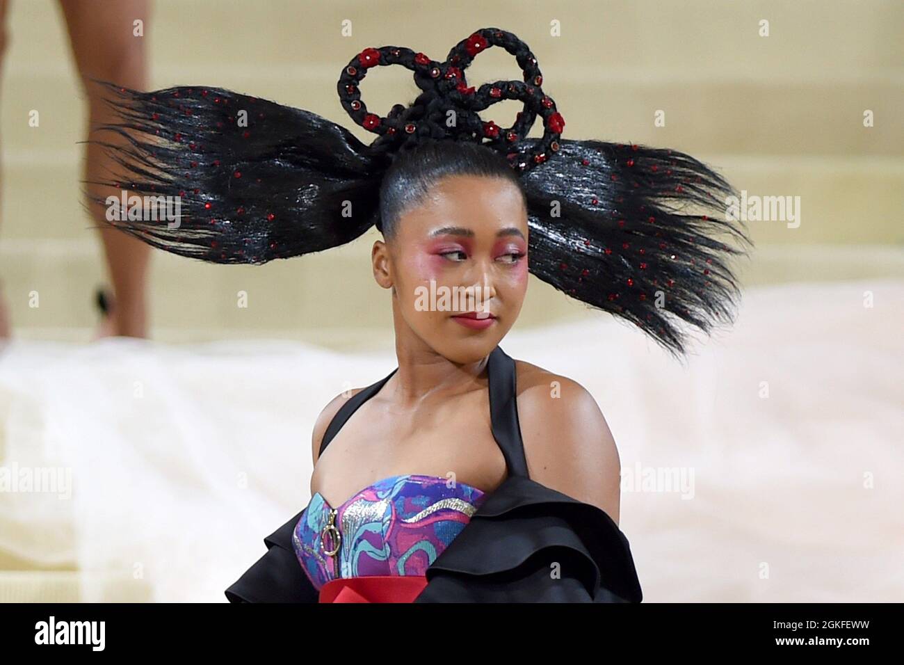 New York, NY, États-Unis. 13 septembre 2021. Naomi Osaka aux arrivées du Gala de l'Institut de costume 'en Amérique - Un Lexique de la mode', Metropolitan Museum of Art, New York, NY 13 septembre 2021. Crédit : Kristin Callahan/Everett Collection/Alay Live News Banque D'Images