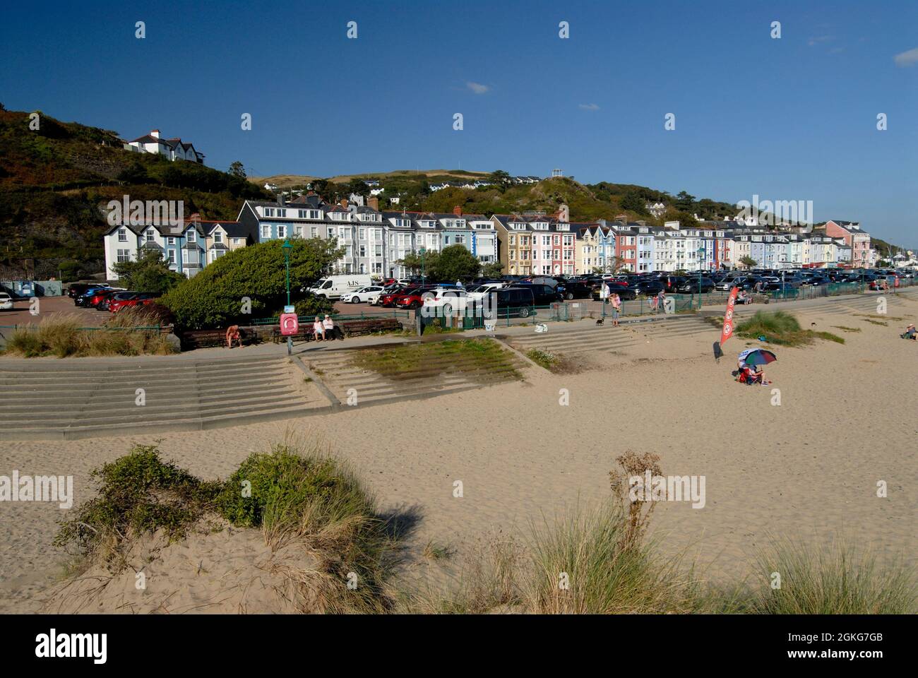 Façade de plage Aberdyfi (Aberdovey) Banque D'Images