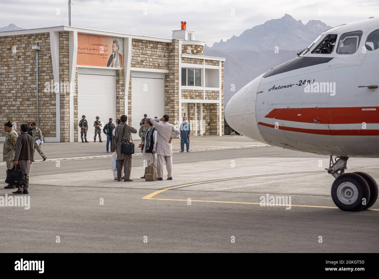 Aéroport de Bamyan, aéroport de Shahid Mazari, Afghanistan Banque D'Images