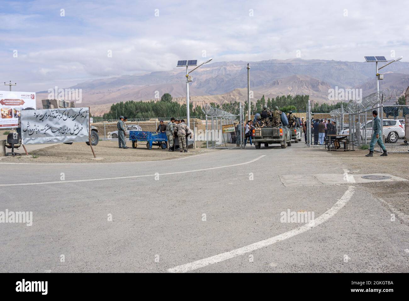 Aéroport de Bamyan, aéroport de Shahid Mazari, Afghanistan Banque D'Images