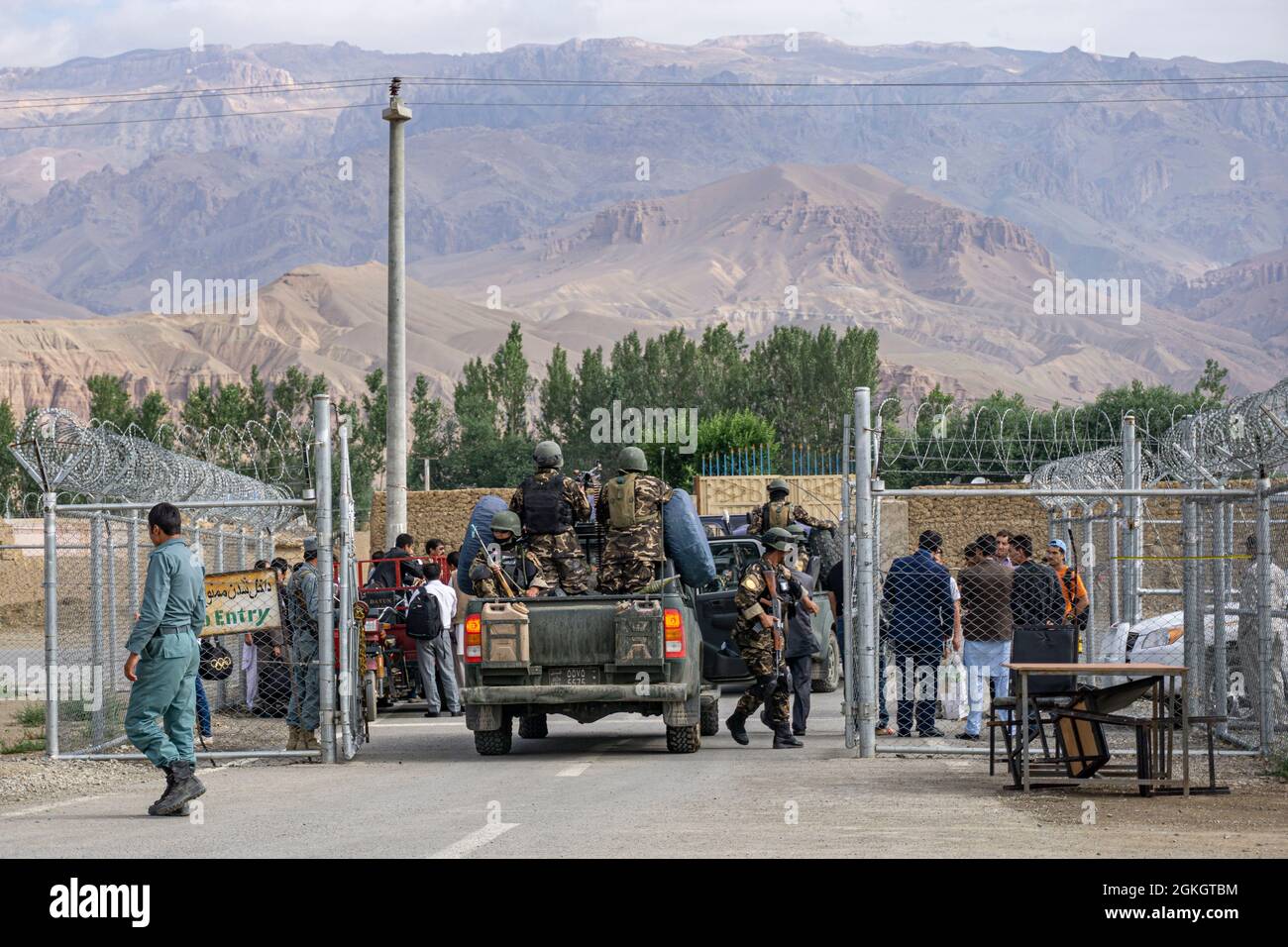 Aéroport de Bamyan, aéroport de Shahid Mazari, Afghanistan Banque D'Images