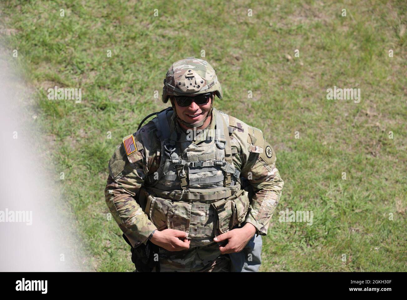 Sgt. Justin Pickett, spécialiste de l'approvisionnement en pétrole au 316e Commandement du maintien (expéditionnaire), a remporté le 377e Prix du meilleur guerrier du TSC - officier non commissionné 2021. La compétition a eu lieu à JBSA-Camp Bullis, Texas. Banque D'Images