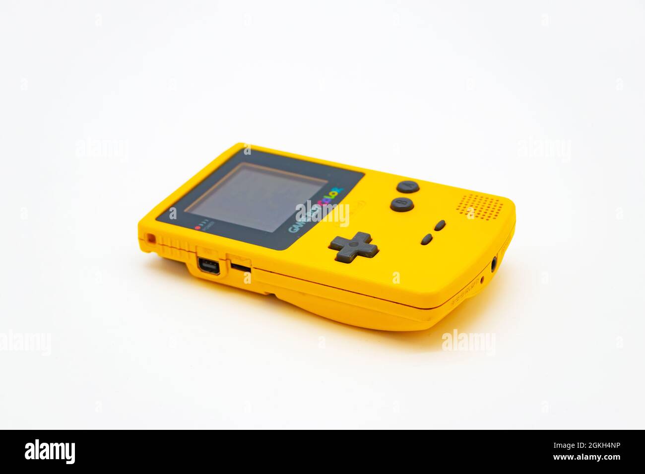 Appareil portable jaune Nintendo gameboy Banque D'Images Appareil portable jaune Nintendo gameboy Banque D'Images