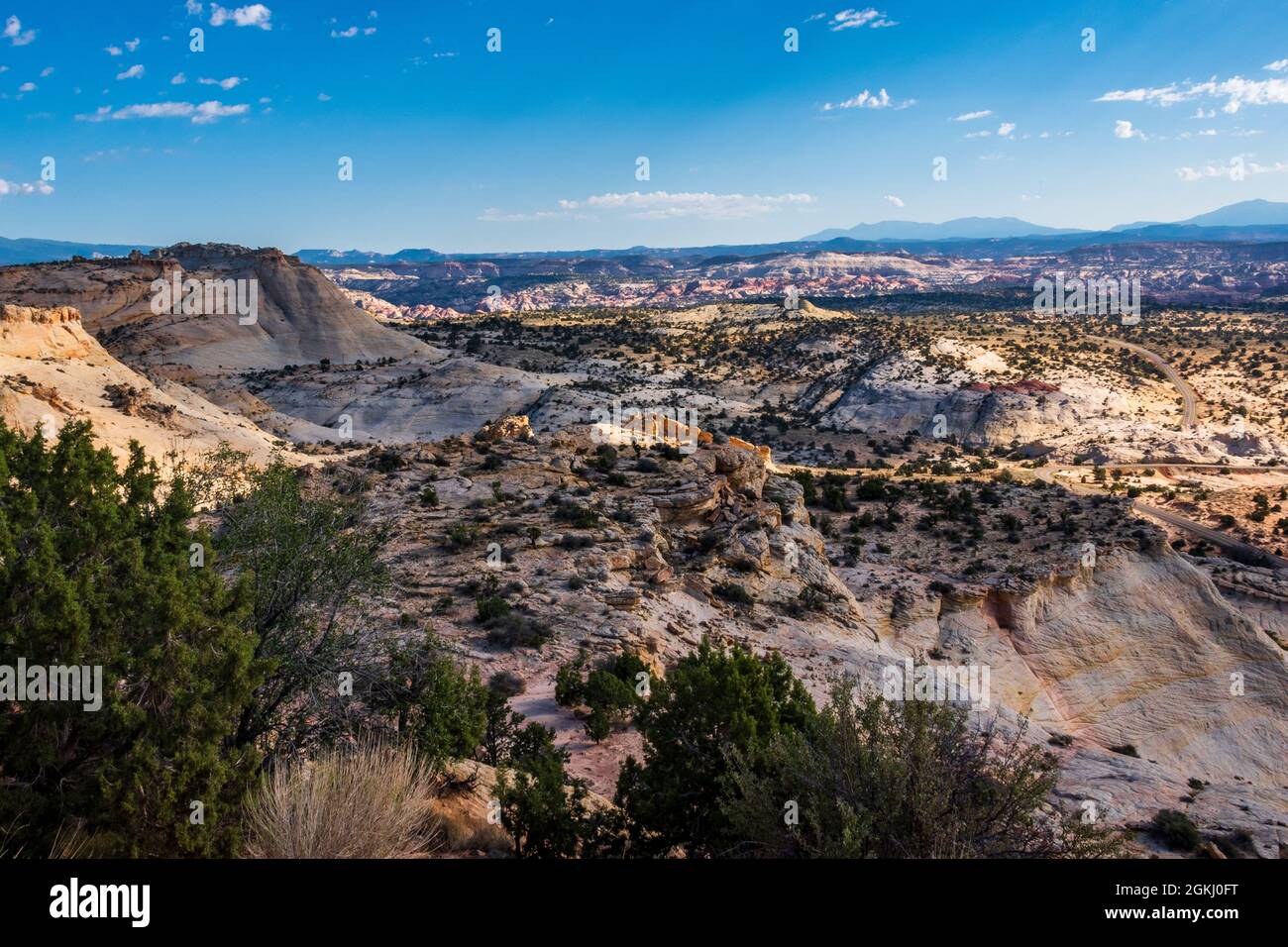 Vue sur le monument national du Grand escalier d'Escalante, nmear Escalante Utah Banque D'Images