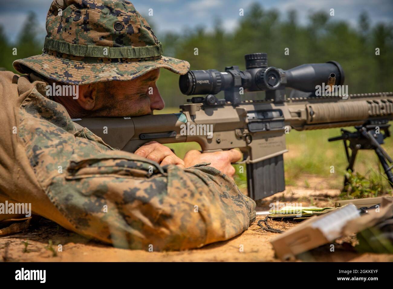 Une marine avec la compagnie de reconnaissance de la 3e force 4e