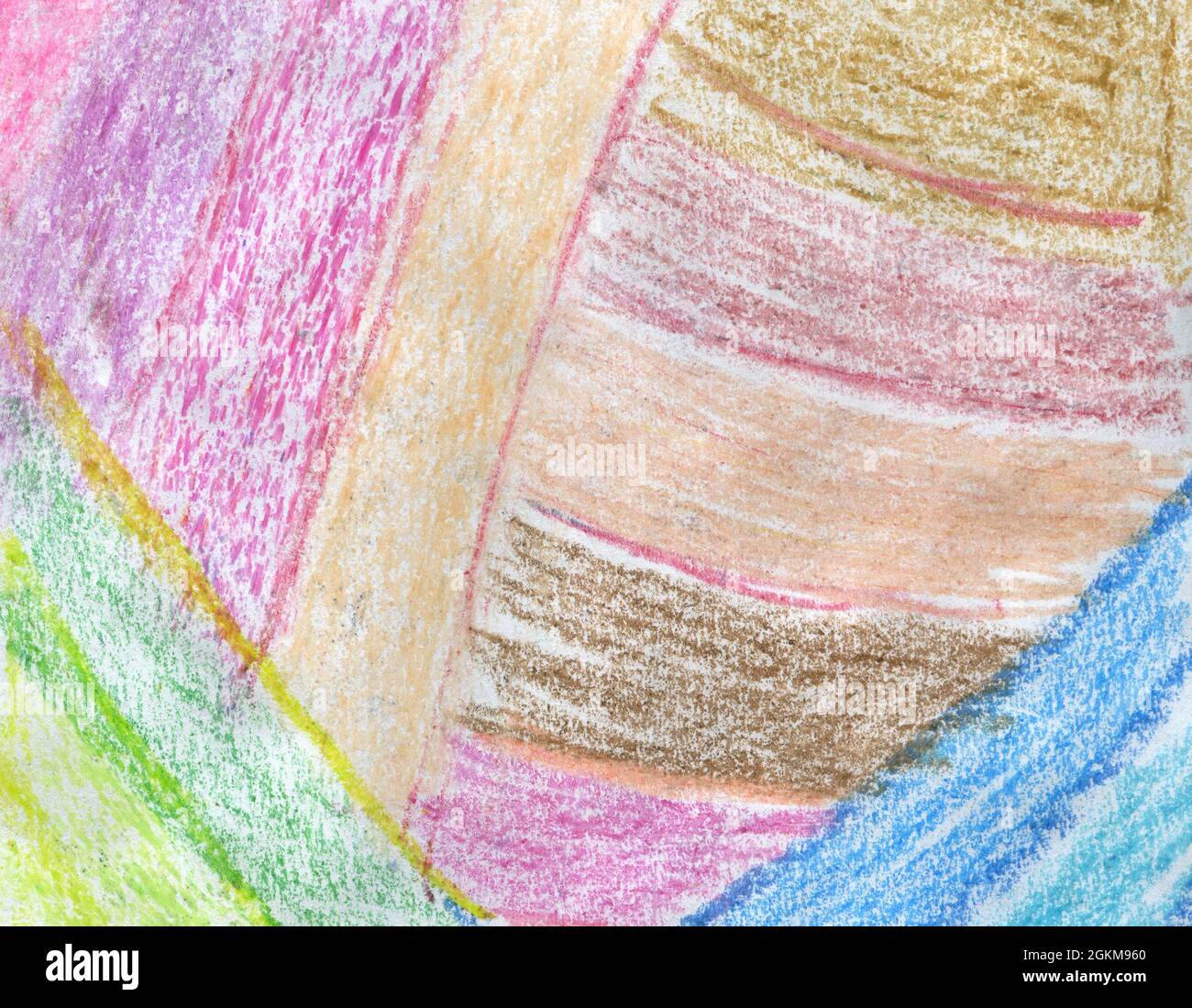 Papier de fond de crayons de crayon colorés abstraits. Gros plan Banque D'Images