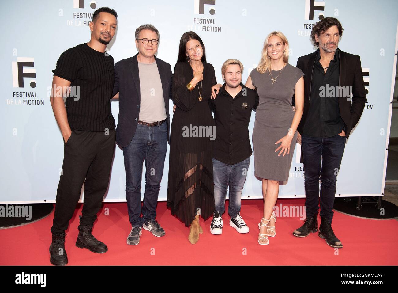 J irais Au Bout De Mes Reves Film La Rochelle, France. 15 septembre 2021Waly Dia, Guillaume de Tonquedec,  Stephanie Pillonca, Samuel Allain Abitbol, Camille Lou et Christophe Herau  assistent à la séance photo de J irai au bout de mes