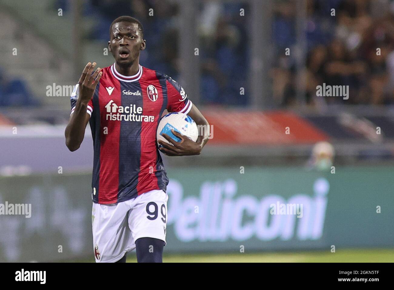 Bologne, Italie. 13 septembre 2021. Musa Barrow -Bologna pendant le FC de Bologne vs Hellas Verona FC, football italien série A match à Bologna, Italie, septembre 13 2021 crédit: Independent photo Agency/Alay Live News Banque D'Images