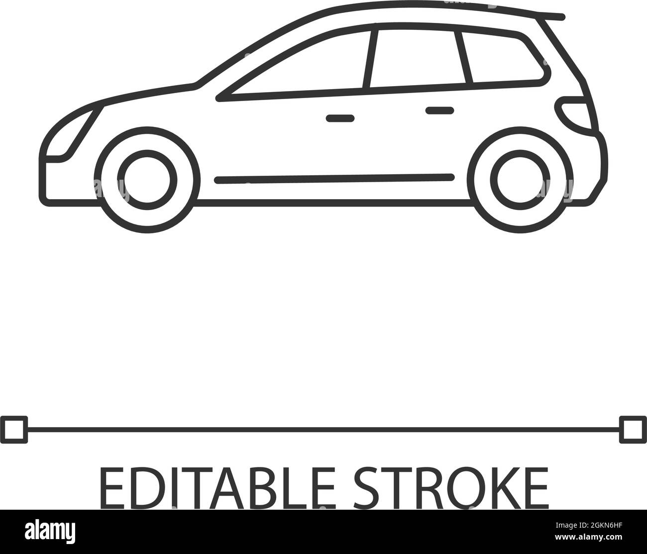 Icône linéaire de hayon Illustration de Vecteur