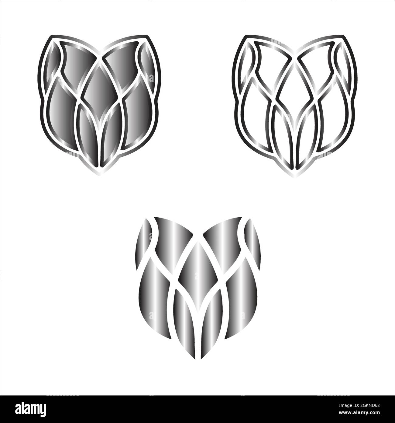 Logo minimaliste papillon Vector Illustration de Vecteur