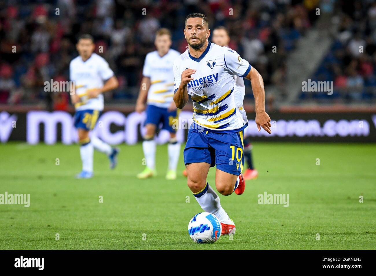 Bologne, Italie. 13 septembre 2021. Giancluca Caprari (Vérone) portrait en action pendant le FC de Bologne contre le FC de Vérone Hellas, football italien série A match à Bologne, Italie, septembre 13 2021 crédit: Agence de photo indépendante/Alamy Live News Banque D'Images