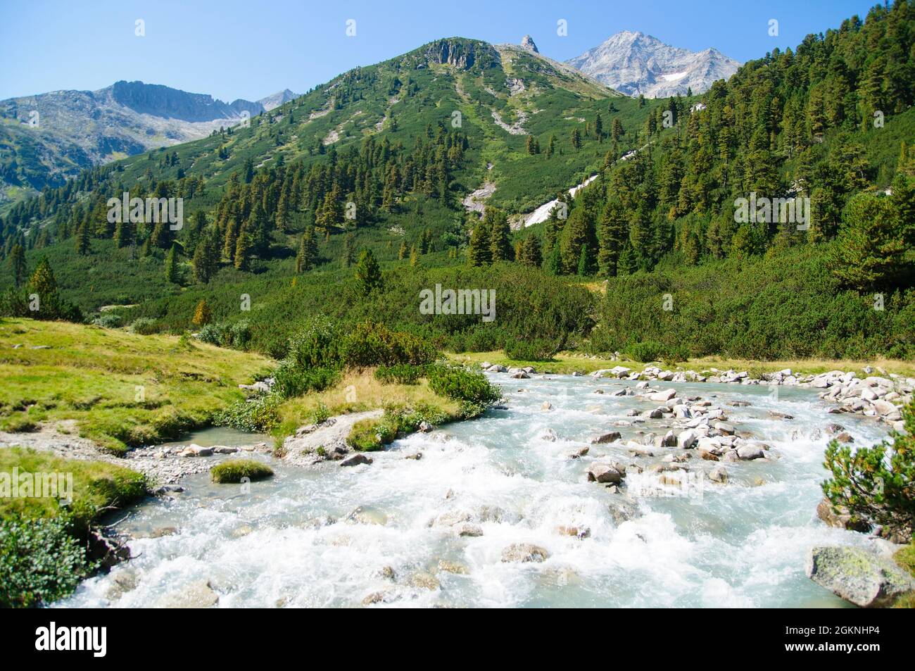 L'Autriche, Zillertal High Alpine nature Park Hochgebirgs Naturpark près de Ginzling, Tyrol Banque D'Images